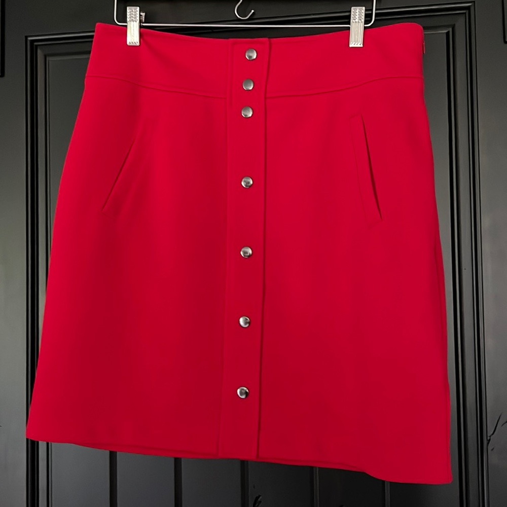 Dana Buchanan red skirt 22”